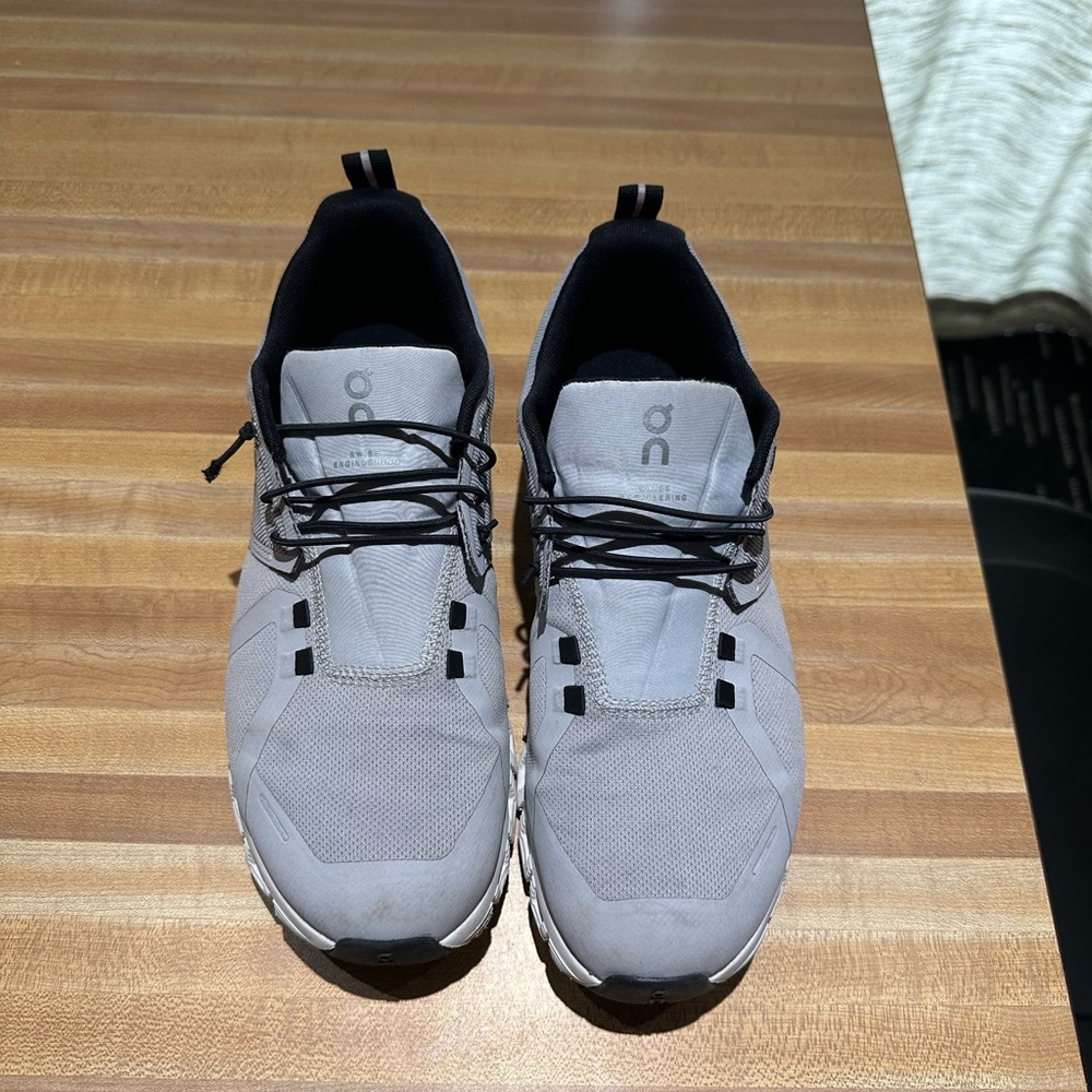 On cloud shoes